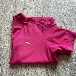 Tommy Bahama Mens Xtra  Large Pink Supima Island Emfielder Golf Polo Shirt